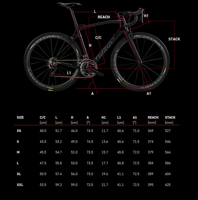 wilier bike sizing